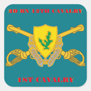 2ND BATTALION 12TH CAVALRY 1ST CAVALRY STICKERS