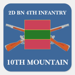 2ND BATTALION 4TH INFANTRY 10TH MOUNTAIN STICKERS