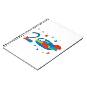 2nd Birthday Airplane Notebook