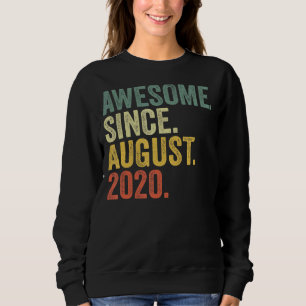 2nd Birthday Awesome Since August 2020 2 Year Old Sweatshirt