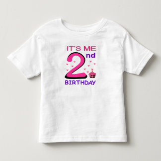 2ND Birthday Baby Tshirt cute pink
