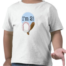 2nd Birthday Baseball Kids T Shirt