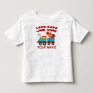 2nd birthday bear train personalized t-shirt