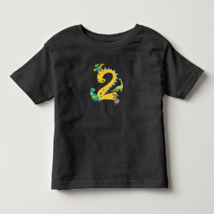 2nd birthday boy Dinosaur Trex Dino 2 years old Toddler T-shirt