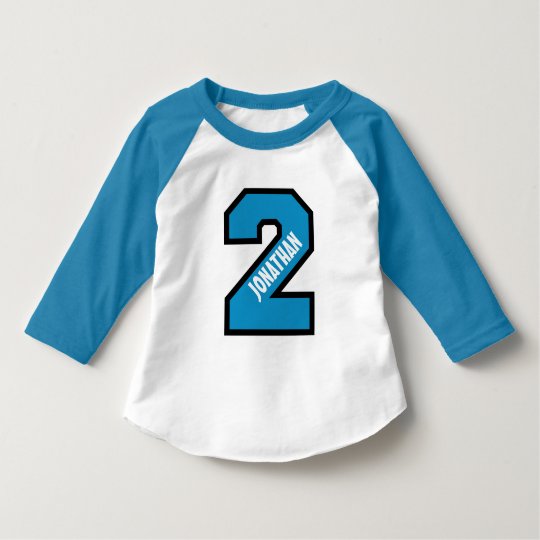 2nd Birthday Boy Sports Number Two Years A01 T-Shirt