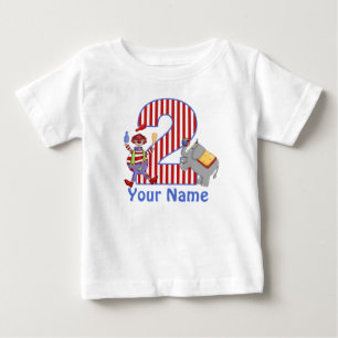 2nd Birthday Circus Personalized Shirt