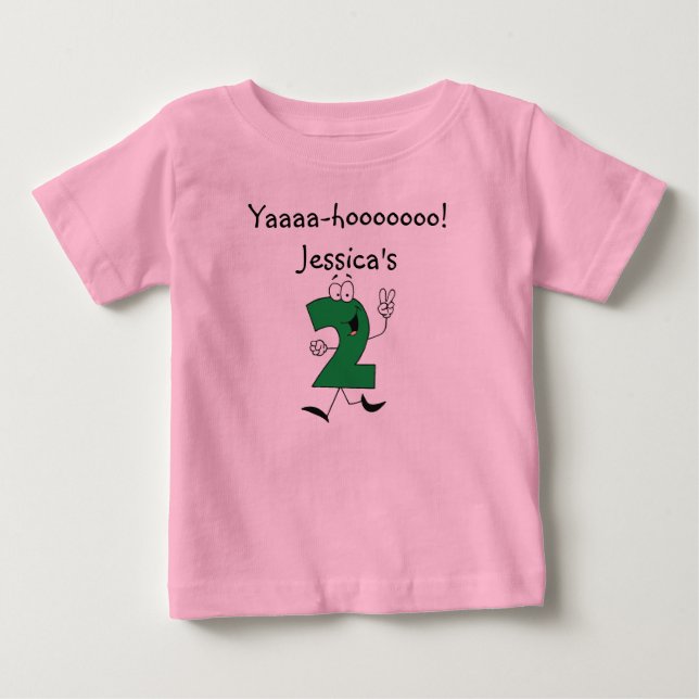 2nd Birthday Customized  T-shirt (Front)