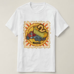 2nd Birthday Dump Truck T-Shirt