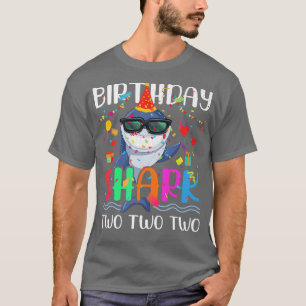 2nd Birthday Family Shark Kids Two Two Two T-Shirt
