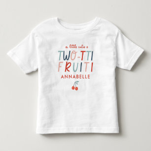 2nd birthday fruit red summer children's party inv toddler t-shirt