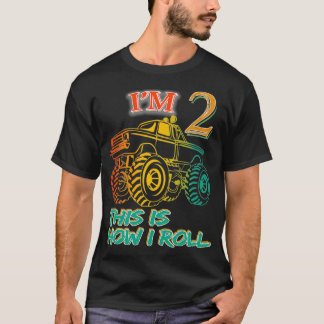 2nd Birthday Gifts Ix27m 2 This Is How I Roll Mons T-Shirt