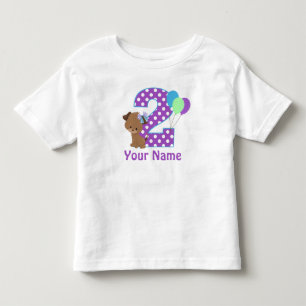 2nd Birthday Girl Puppy Personalized T Shirt