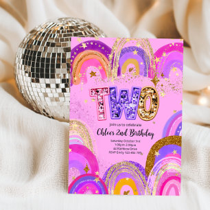 2nd Birthday Girls Party Invitation