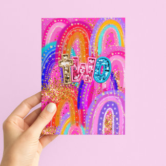 2nd Birthday Happy Birthday Girls Card