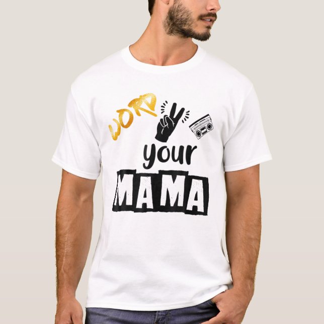 2Nd Birthday Hip Hop Theme Two Legit To Quit Outfi T-Shirt (Front)