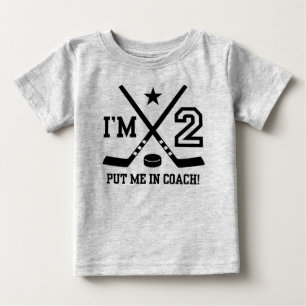 2nd Birthday Hockey Baby T-Shirt
