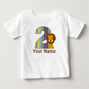 2nd Birthday Lion Personalized T-shirt