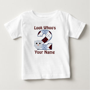 2nd Birthday Owl Personalized T-shirt
