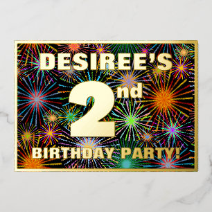 2nd Birthday Party — Fun, Colourful Fireworks Look