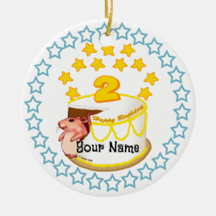 2nd Birthday Party Mouse Birthday  ornament