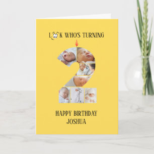 2nd Birthday Photo Card