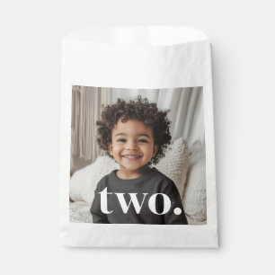 2nd Birthday Photo - two Favour Bag