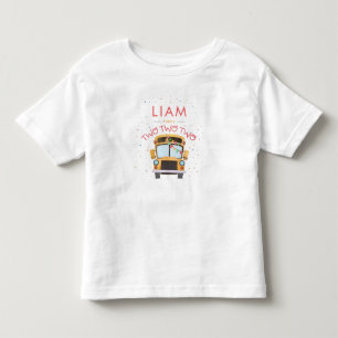 2nd Birthday School Bus Party  Toddler T-shirt