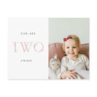 2nd birthday thank you post card