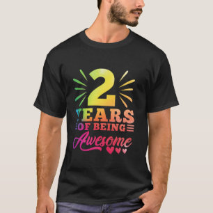 2nd Birthday Tie Dye 2 Year old 2 girl year Of Bei T-Shirt
