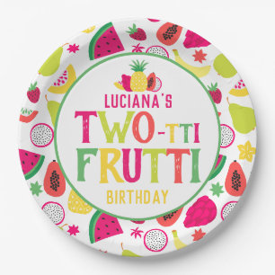 2nd Birthday Two-tti Frutti Fruit Birthday Party Paper Plate