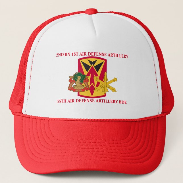 2ND BN 1ST AIR DEFENSE ARTILLERY 35TH AIR DEFENSE TRUCKER HAT (Front)