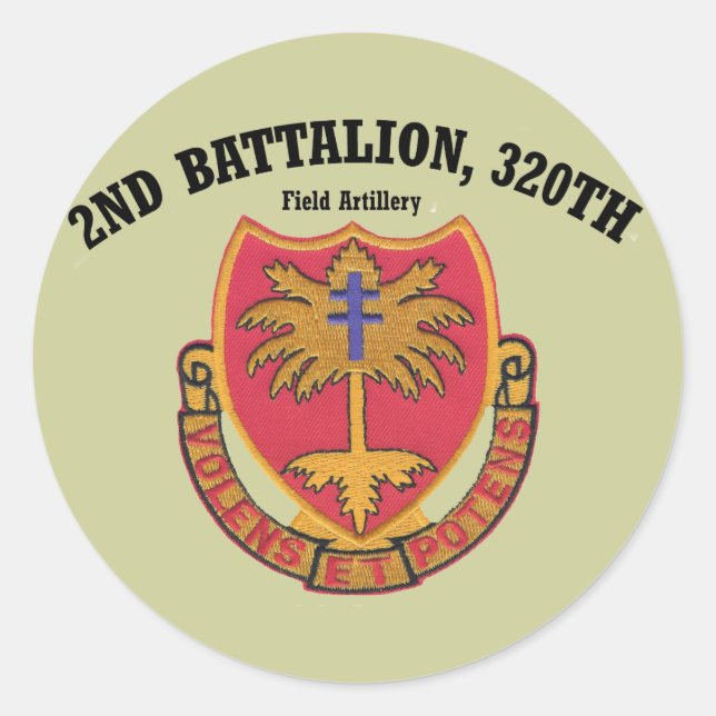 2nd Bn, 320th FA Stickers (Front)