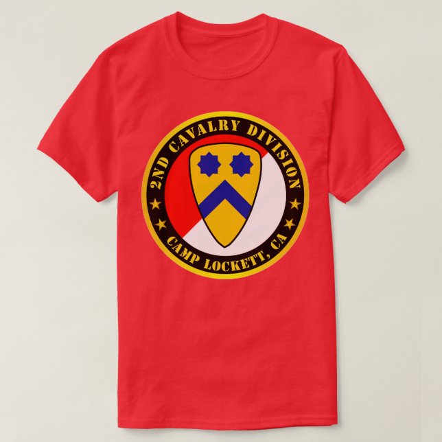 2nd Cavalry Division Camp Lockett CA T-Shirt (Design Front)