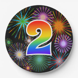 2nd Event - Fun, Colourful, Bold, Rainbow 2 Paper Plate