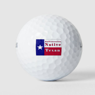 2nd Generation Native Texan Flag Golf Balls