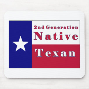 2nd Generation Native Texan Flag Mouse Pad