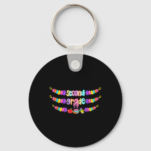 2nd Grade Back To School Bracelet Teacher Girls Ki Keychain
