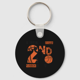 2nd Grade Basketball Back To School Dunking My Way Keychain