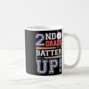 2nd Grade Batter Up Baseball-second Grade Back To Coffee Mug