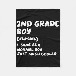 2nd Grade Boy Definition Fun Back To School Studen Fleece Blanket