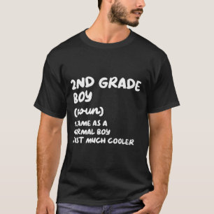 2nd Grade Boy Definition Fun Back To School Studen T-Shirt
