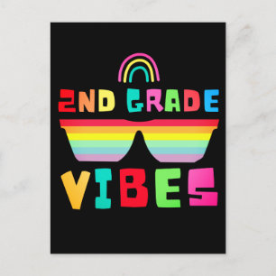 2nd Grade Class Back To School Teacher & Student Postcard