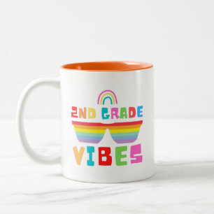 2nd Grade Class Back To School Teacher & Student Two-Tone Coffee Mug