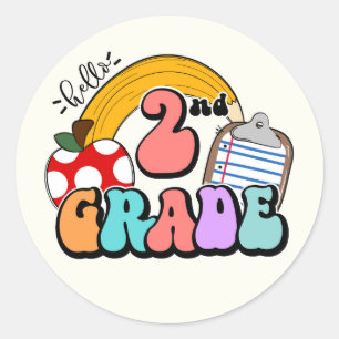 2nd Grade Classic Round Sticker
