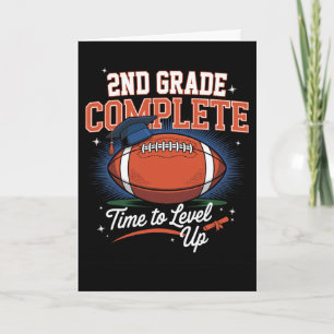2nd Grade Complete Time To Level Up Footll Last Da Card