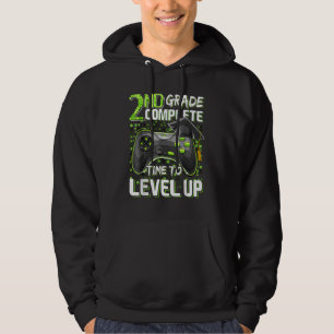 2nd Grade Complete Time To Level Up Happy Last Day Hoodie