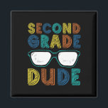 2nd Grade Dude Back To School First Day Of School  Magnet<br><div class="desc">2nd Grade Dude Back To School First Day Of School Boy Kids</div>