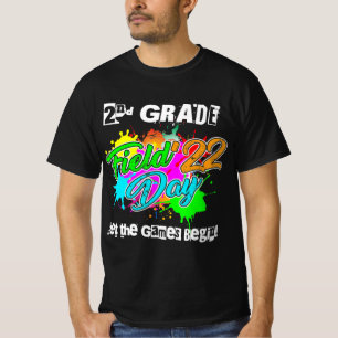 2nd Grade Field Day 2022 Let The Games Begin Teach T-Shirt