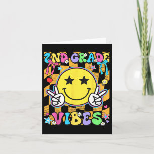 2nd Grade For Girls Boy Teacher Second Grade Back Card