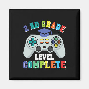 2nd Grade Gamer Boys – Level Complete Ck To School Magnet